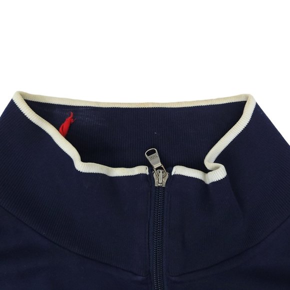 Polo Ralph Lauren Performance Full Zip Jacket Mens Size XL Stripe Track Blue - Picture 3 of 16